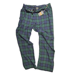 NWT Pendleton men pajama Pants XL flannel blue green plaid NEW cozy grampacore